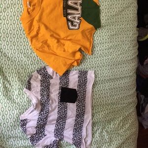 2 vintage crop tops